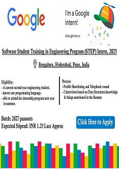 Google STEP Internship